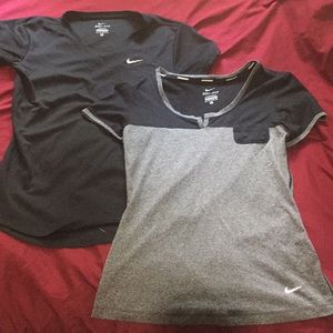2 Nike Dri- fit shirts both xs